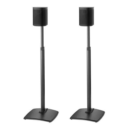 Sanus WSSA2-B1 Sanus WSSA2 Adjustable-Height Wireless Speaker Stands for Sonos 1, SL, Play:1, Play:3, Pair, Black