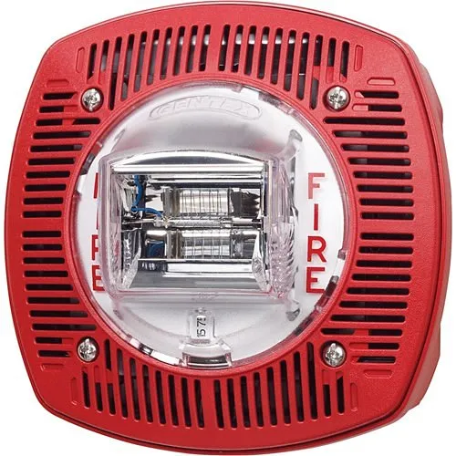 Gentex Outdoor Speaker/Strobe Wall Mount 24VDC 1575CD, Alert Marking Red