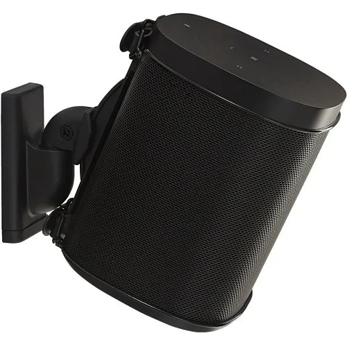 Sanus WSWM21-B1 Sanus WSWM21 Wireless Speaker Swivel and Tilt Wall Mount for Sonos One, One SL, Play:1, Play:3, Black