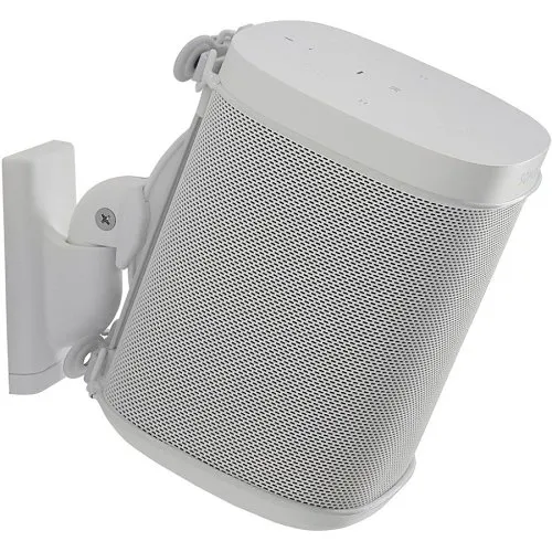 Sanus WSWM21-W1 Sanus WSWM21 Wireless Speaker Swivel and Tilt Wall Mount for Sonos One, One SL, Play:1, Play:3, White