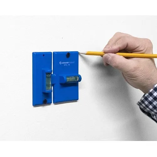 Jonard Tools WTL-12 Wall Box Template and Level for Non-Metallic Boxes, 1-Gang and 2-Gang