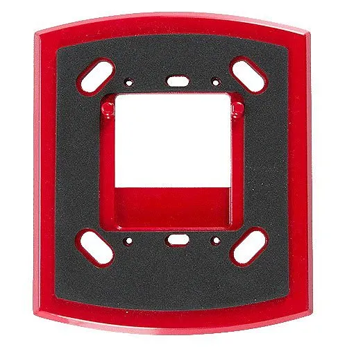 System Sensor WTP Weatherproof Plate for Outdoor Strobes and Horns, Flush-Mount, Red