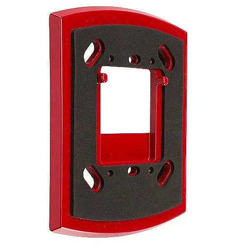 System Sensor WTP SpectrAlert Advance Weatherproof Mounting Plate for Flush Mounting Outdoor K Series Horns and Horn Strobes, Red