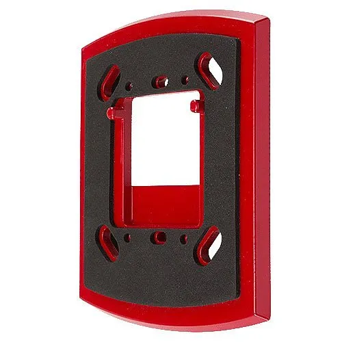 System Sensor WTP SpectrAlert Advance Weatherproof Mounting Plate for Flush Mounting Outdoor K Series Horns and Horn Strobes, Red
