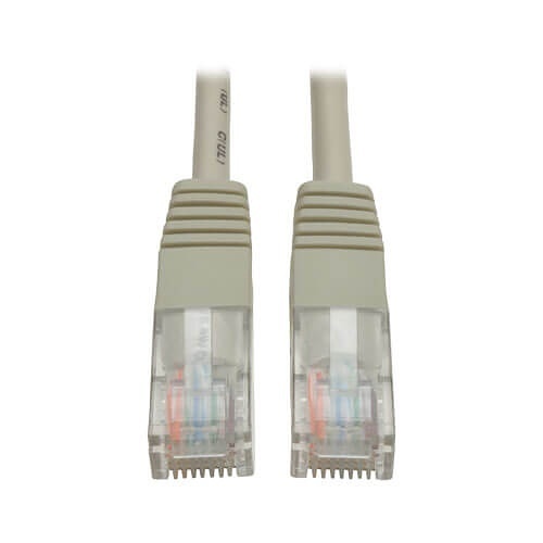 Eaton Tripp Lite N002-005-GY Cat5e 350 MHz Molded UTP Ethernet Cable RJ45 M/M, PoE, Gray, 5' (1.52 m)