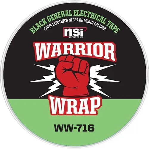 WarriorWrap WW-716-BL 716 General 7 Mil Electrical Tape, Blue 7mil, .75"W x 60ft