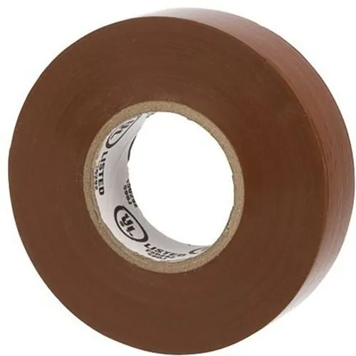 WarriorWrap WW-722-BN 722 Select Mil Vinyl Electrical Tape, .75" x 60' L, Brown