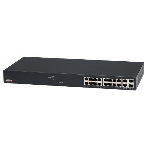 AXIS T8516 T85 Series 16-Port PoE+ Network Switch, Black