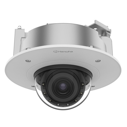 Hanwha PND-A6081RF P Series Dome HDoC Camera, 2MP IR Indoor Flush Mount Dome Ai Camera