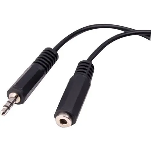 Vanco XCM25STG 3.5mm Straight Stereo Headphone Extension Cable (3.5mm Plug to Jack), 25'