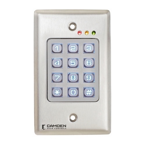 Camden CM-120WV2 Weather and Vandal Resistant Tri-Brid Keypad, Stainless Steel