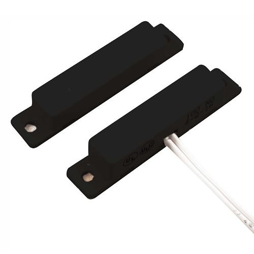 GRI 100-12-BL 100 Series Standard Gap Miniature Surface Mount Switch Set, Flanged, Closed, N/O, A, Black