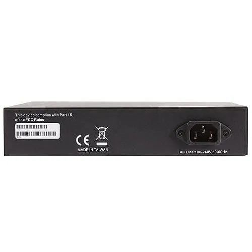 Luxul XMS-1208P 12-Port/8 PoE+ Front-Facing Rackmount Switch with US Power Cord