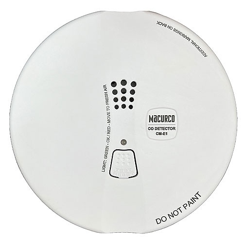 Macurco CM-E1R Security Series Carbon Monoxide CO Gas Detector, 9-32VDC, Residential/Light Commercial, Round