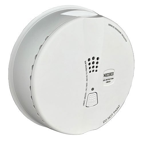 Macurco CM-E1R Security Series Carbon Monoxide CO Gas Detector, 9-32VDC, Residential/Light Commercial, Round