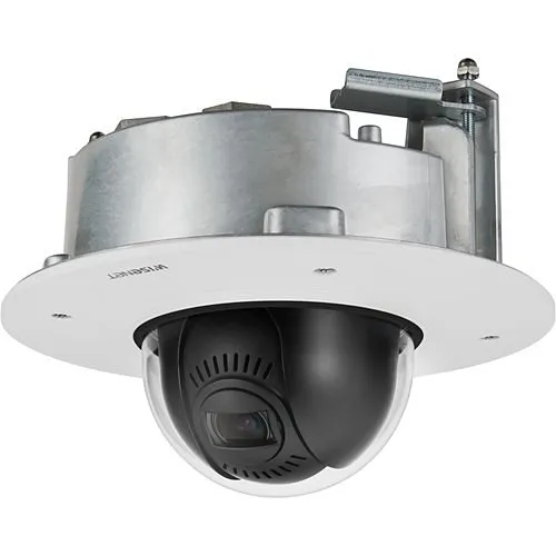 Hanwha XND-6081FZ X Series 2MP Flush-Mount Indoor Dome Camera, 2.8-12mm Varifocal Lens, White