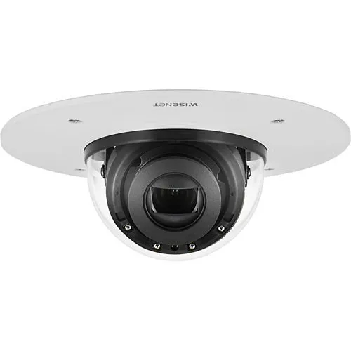 Hanwha XND-6081RF Wisenet X-Series 2MP IR Flush-Mount Indoor Dome Camera, 2.8-12mm Varifocal Lens