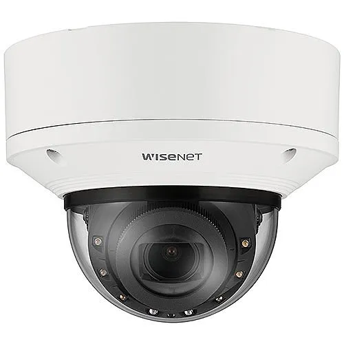 Hanwha XND-6083RV 2MP AI IR Indoor Vandal Dome Camera, 2.8-12mm Motorized Varifocal Lens, IP52, IK10