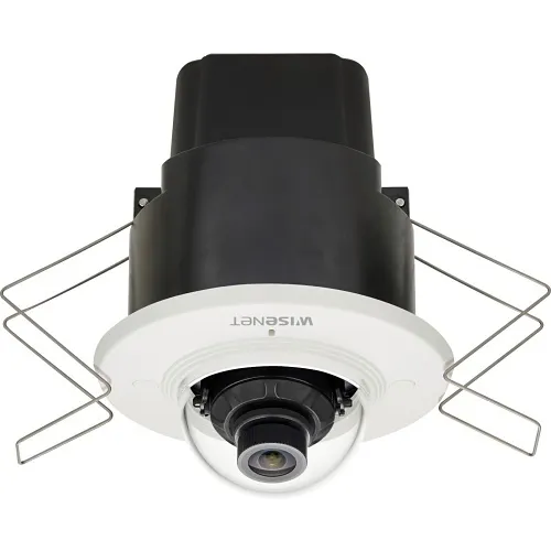 Hanwha XND-8020F Wisenet X-Series 5MP Flush-Mount Indoor Dome Camera, 3.7mm Fixed Lens