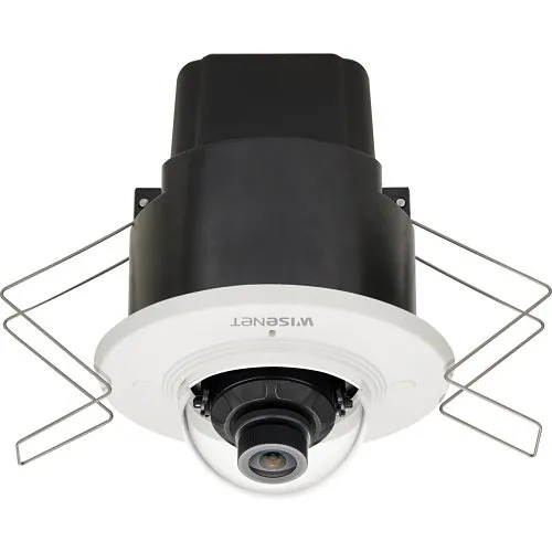 Hanwha XND-8020F Wisenet X-Series 5MP Flush-Mount Indoor Dome Camera, 3.7mm Fixed Lens
