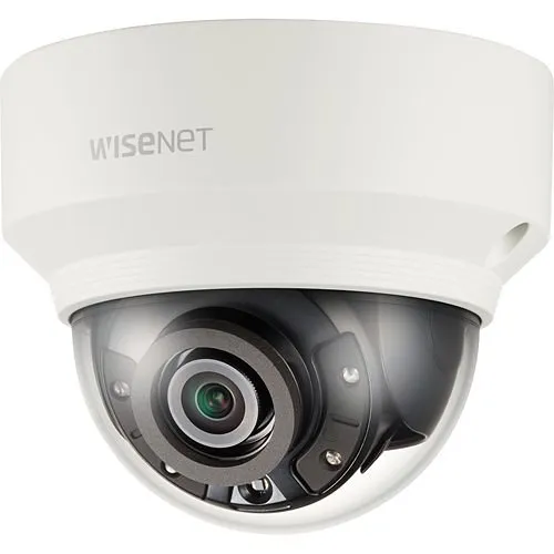 Hanwha XND-8020R X-Series 5MP IR Indoor Dome Camera, 3.7mm Fixed Lens, Ivory