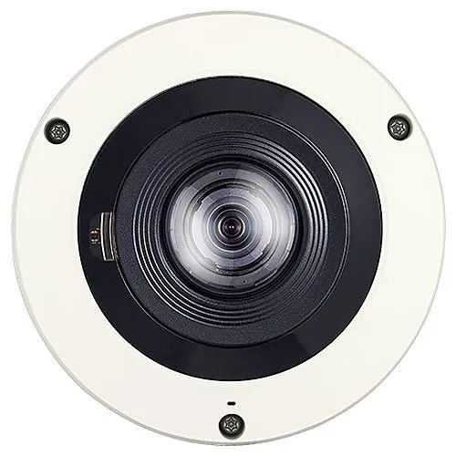 Hanwha XNF-8010RVM Wisenet X-Series 6MP IR Vandal 360� Mobile Fisheye Camera, 1.6mm Fixed Lens