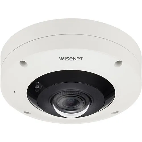Hanwha XNF-9010RVM Series 12 MP IR Fisheye Camera, Mobile Exclusive, 1.08mm, White