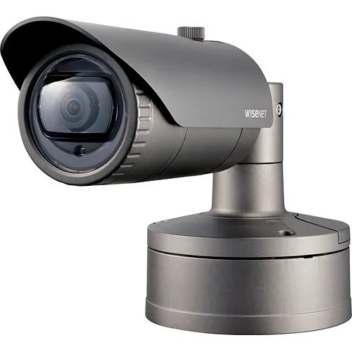 Hanwha XNO-6010R X-Series 2MP IR Bullet Camera, 2.4mm Fixed Lens, Gray