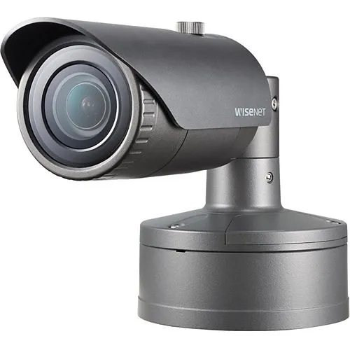 Hanwha XNO-6020R X-Series 2MP IR Bullet Camera, 4mm Fixed Lens, Gray