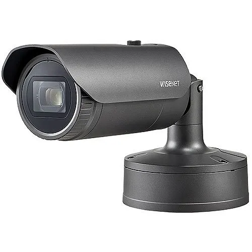 Hanwha XNO-6120R X-Series 2MP 12x Optical Zoom IR Bullet Camera, 5.2-62.4mm Varifocal Lens, Gray