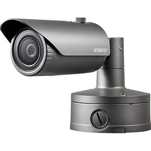 Hanwha XNO-8020R X-Series 5MP IR Bullet Camera, 3.7mm Fixed Lens, Gray