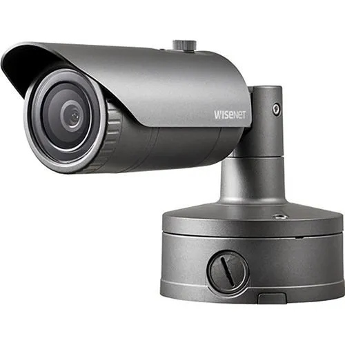 Hanwha XNO-8040R X-Series 5MP IR Bullet Camera, 7mm Fixed Lens, Gray