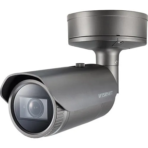 Hanwha XNO-9082R X-Series 4K IR Bullet Camera, 2.8-8.4mm Varifocal Lens, Gray