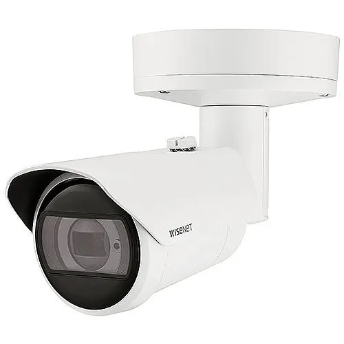 Hanwha XNO-C8083R X Series 6MP IR Bullet AI Camera, 4.4-9.3mm Motorized Varifocal Lens, IP66, IP67