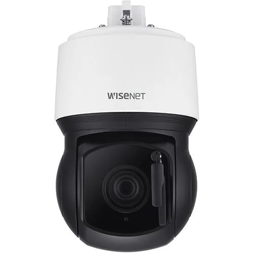 Hanwha XNP-6400RW X-Series 2MP IR PTZ Dome Camera with Built-In Wiper, 40x Optical Zoom Lens, Black/White