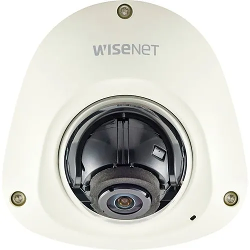 Hanwha XNV-6012M Wisenet X-Series 2MP Mobile Outdoor Vandal Dome Camera, 2.4mm Fixed Lens