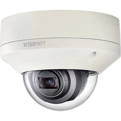 Hanwha XNV-6080 X-Series 2MP Outdoor Vandal Dome Camera, 2.8-12mm Varifocal Lens, White