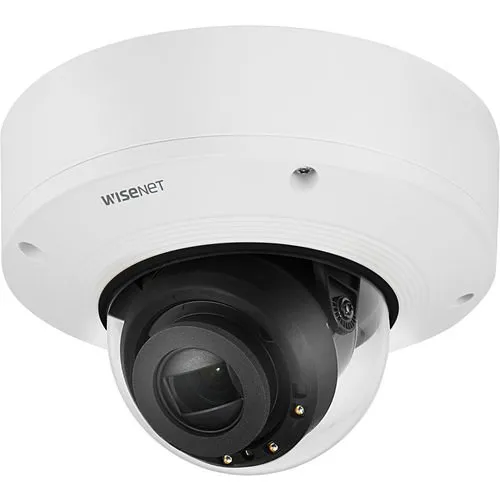 Hanwha XNV-6081RE X-Series 2MP IR Outdoor Vandal Dome Camera with PoE Extender, 2.8-12mm Varifocal Lens Length, Signal White