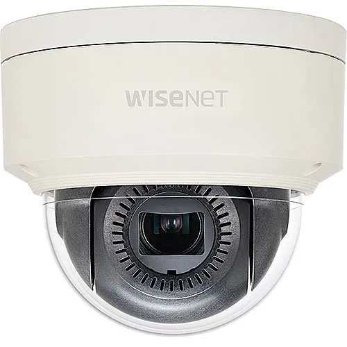 Hanwha XNV-6085 X-Series eXtraLUX 2MP Outdoor Vandal Dome Camera, 4.1-16.4mm Varifocal Lens, Ivory