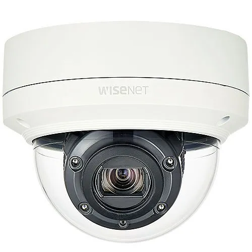 Hanwha XNV-6120R X Series 2MP Dome IP Camera, 5.2-62.4mm Varifocal Lens, 12x Optical Zoom, Outdoor Vandal-Resistant, Ivory
