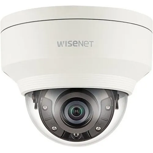 Hanwha XNV-8040R Wisenet X-Series 5MP IR Outdoor Vandal Dome Camera, 7mm Fixed Lens