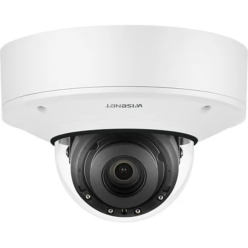Hanwha XNV-8081R X-Series Plus 5MP IR Outdoor Vandal Dome Camera, 3.9-9.4mm Fixed Lens, White