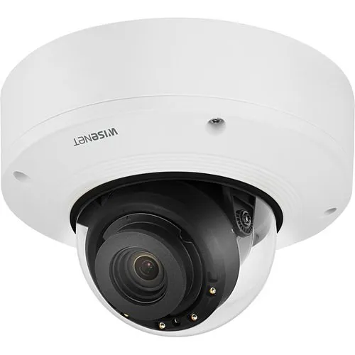 Hanwha XNV-8081R WiseNet X-Series Plus 5MP IR Outdoor Vandal Dome Camera, 3.9-9.4mm Fixed Lens