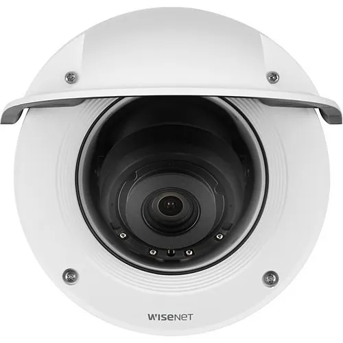 Hanwha XNV-8081R WiseNet X-Series Plus 5MP IR Outdoor Vandal Dome Camera, 3.9-9.4mm Fixed Lens