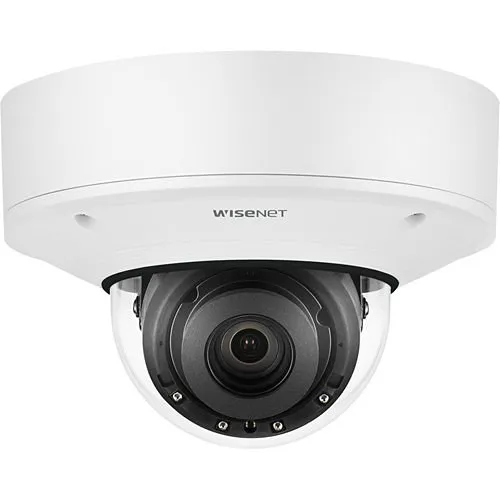 Hanwha XNV-8082R WiseNet X-Series 6MP IR Outdoor Vandal Dome Camera, 2.8-8.4mm Varifocal Lens
