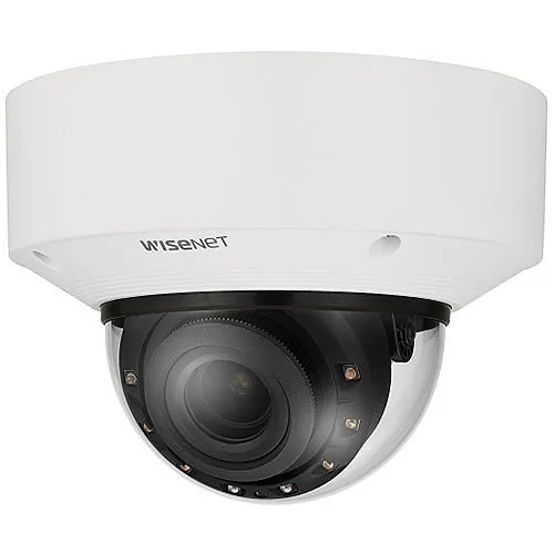 Hanwha XNV-C8083R X Series 6MP Outdoor IR Vandal Dome IP Camera, 4.4-9.3mm Motorized Varifocal Lens