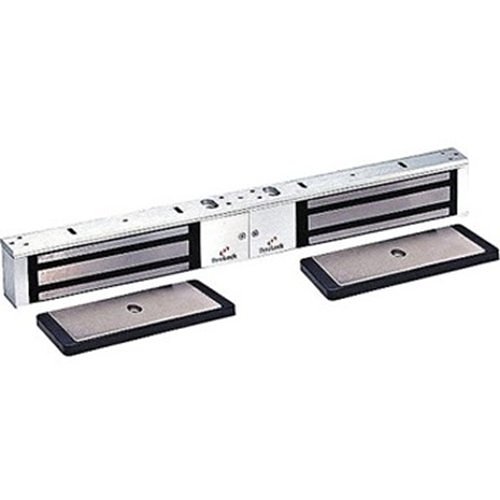 DynaLock 2022-392 2000 Series 1200 lb Double Electromagnetic Lock Outswing, Locknetics 392 Exact Retro-fit, Satin Aluminum