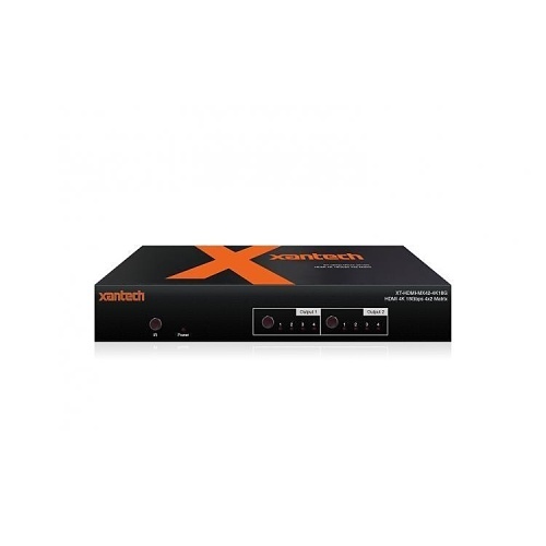 Xantech XT-HDMI-MX42-4K18G HDMI 2.0 4x2 Matrix with Audio Breakout and EDID Management