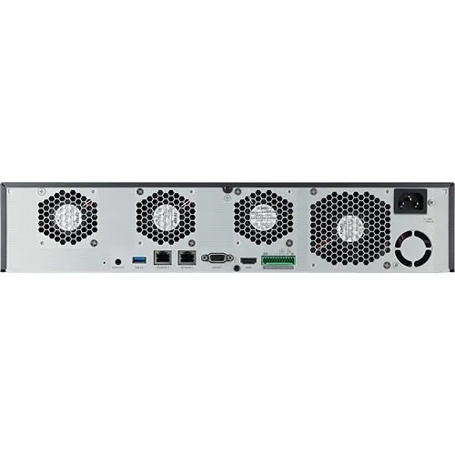 Hanwha XRN-1620B2-12TB Wisenet X-Series 4K 16-Channel NVR with AI Search, 140Mbps, 12TB HDD