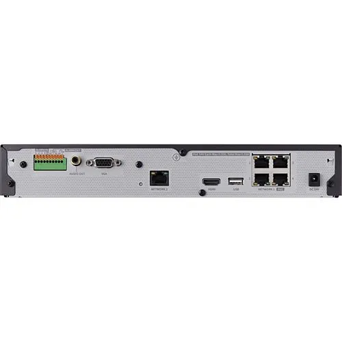 Hanwha XRN-420S WiseNet 4-Channel 4K NVR with 4 PoE/PoE+ Ports, 50W PoE Budget, 2TB